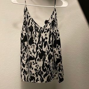 Black and white tank top